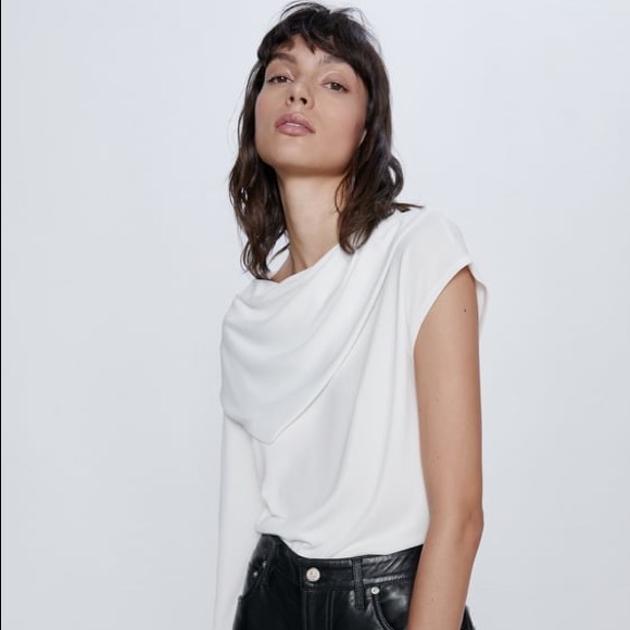 NWT Zara Asymmetrical Top - Picture 2 of 11